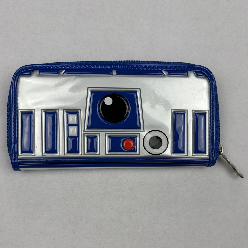 Loungefly Star Wars R2-D2 Patent Embossed Zip Around Wallet